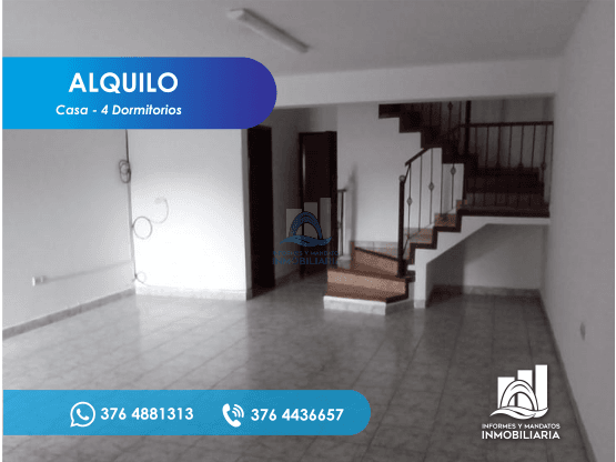 ALQUILER AMPLIA CASA con patio - Posadas Misiones - 1