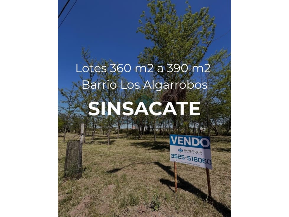 VENTA DE LOTES BARRIO LOS ALGARROBOS, SINSACATE - 1