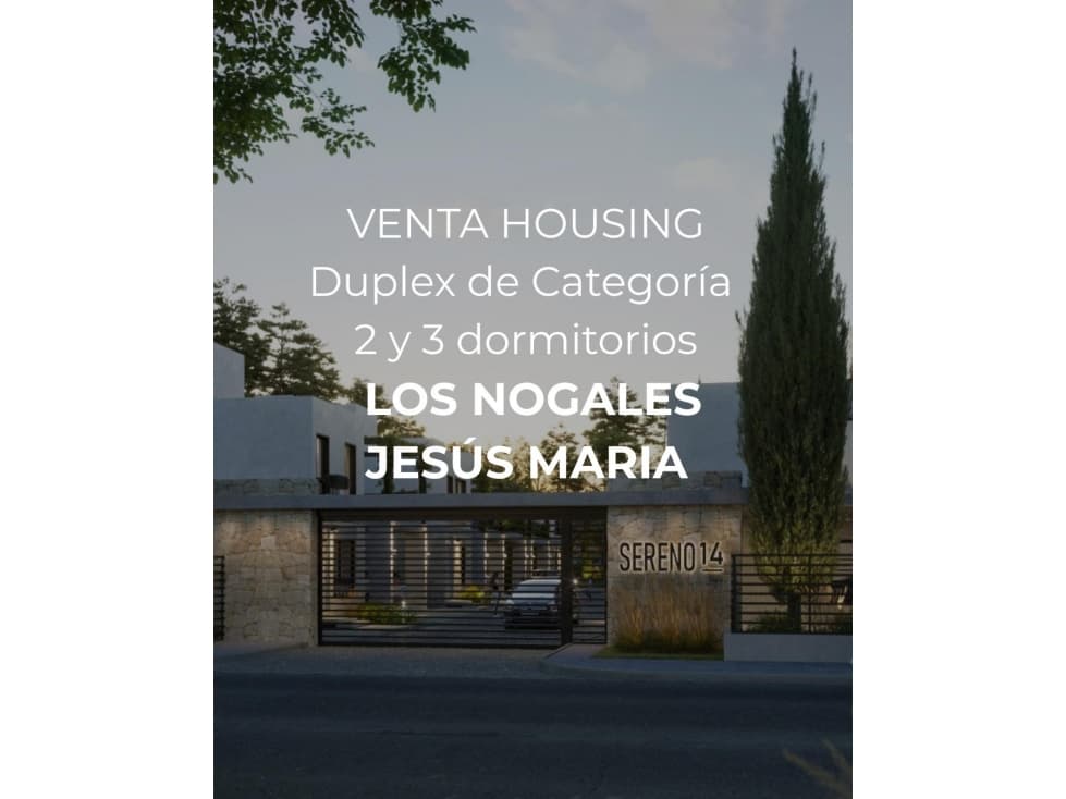 VENTA - SERENO 14 - HOUSING EN JESUS MARIA - 1