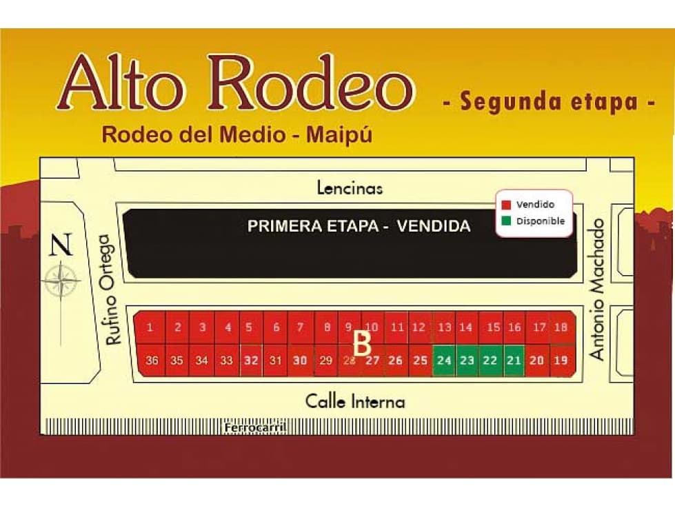 LOTES 200 M2 EN VENTA - RODEO DEL MEDIO - MAIPU - 1