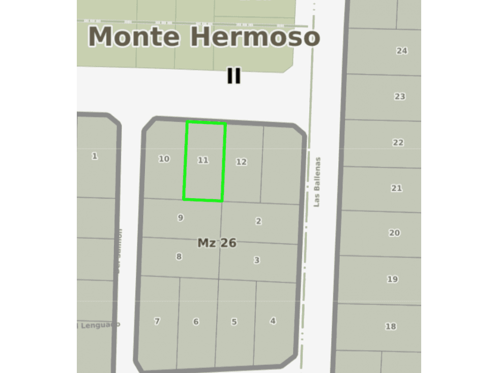 terreno en venta en Monte Hermoso - Del Abadejo 1300 - 1