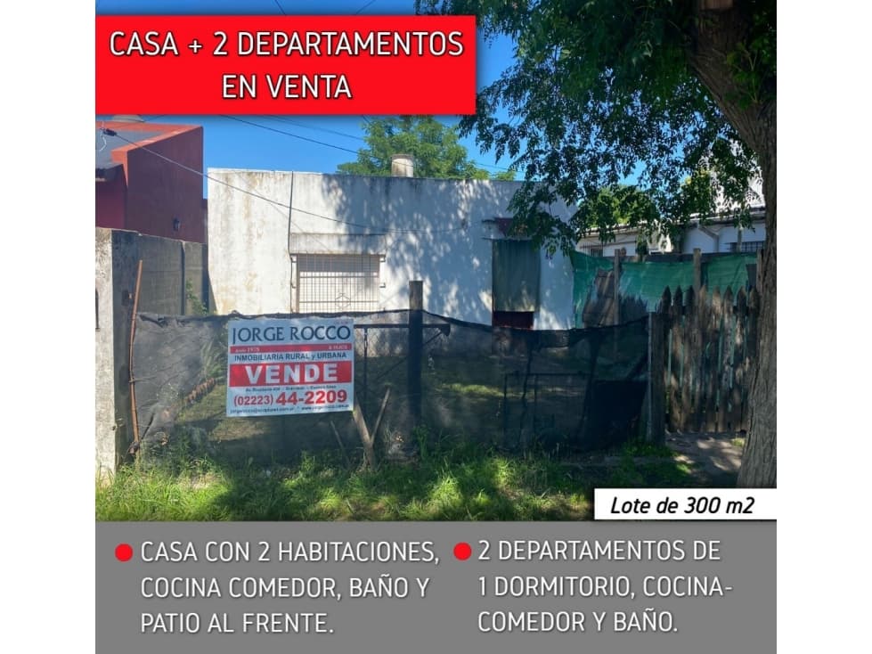CASA + 2 DEPARTAMENTOS - 1