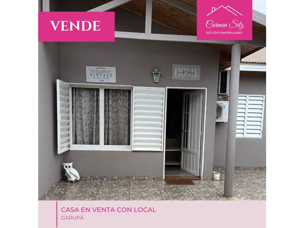 Casa en venta con local comercial - 1