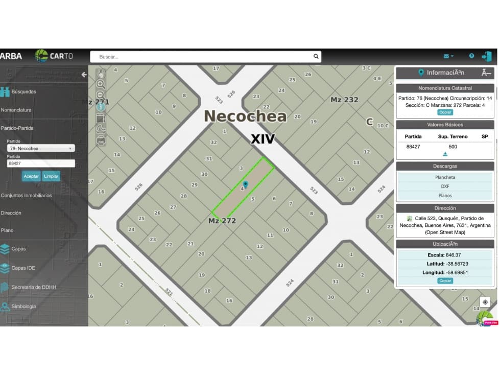 Terreno en quequen sobre calle 523 y 526 - 1
