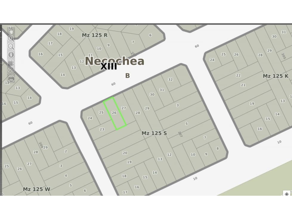 terreno sobre calle 60 entre 207 y 209 - 1