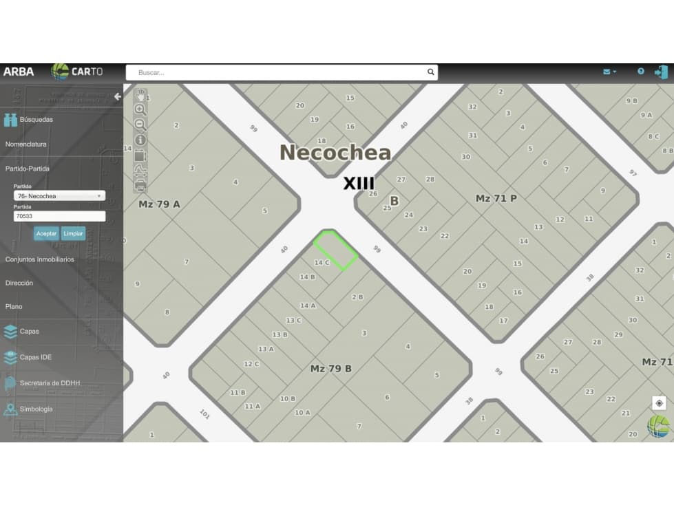 terreno Zona parque 99 y 40 - 1