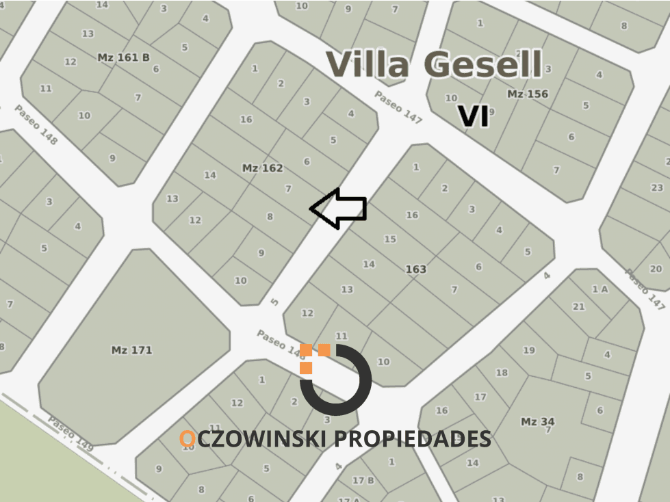 VENTA LOTE ZONA SUR 940 MTS2 VILLA GESELL - 1