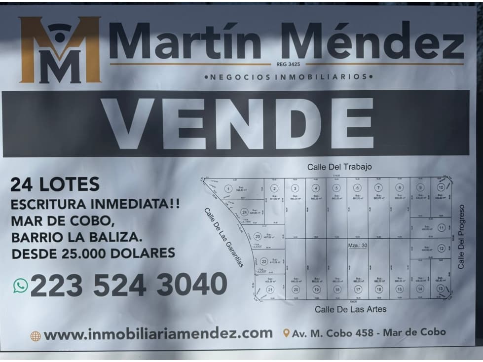 Manzana de 24 Lotes en La Baliza - 1