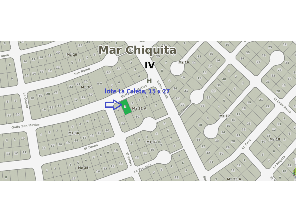 Lote en Venta La Caleta - 1