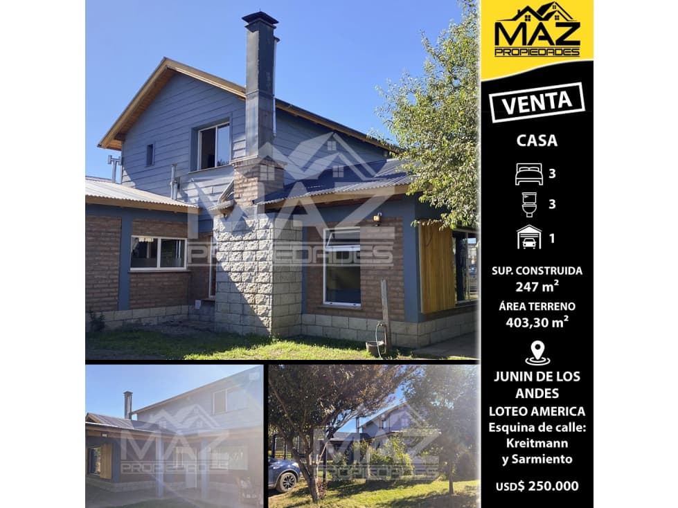 CASA | LOTEO AMÉRICA - Esquina de Kreitmann y Sarmiento - 1