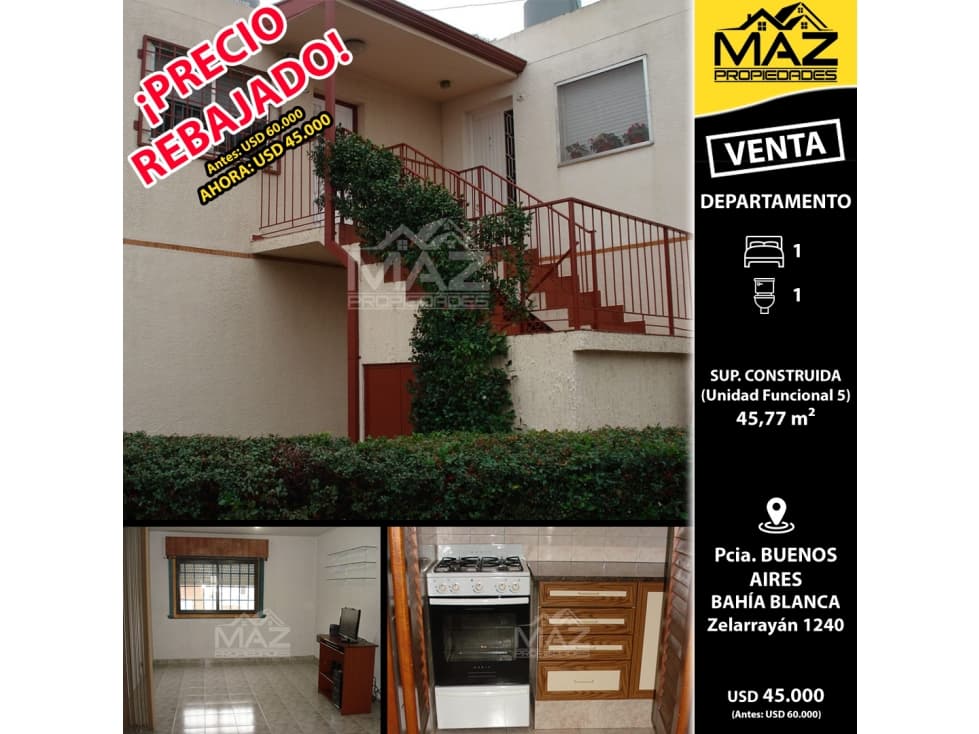 DEPARTAMENTO | BAHÍA BLANCA - Zelarrayán N° 1240 - 1