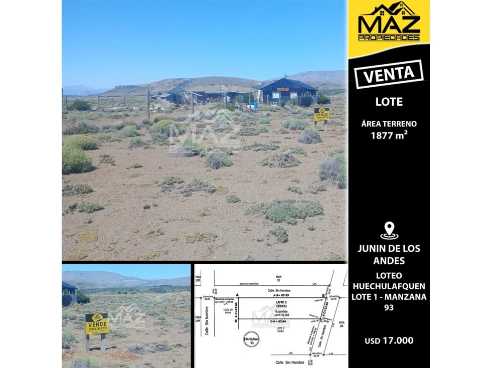 LOTE | LOTEO HUECHULAFQUEN - LOTE 1 - MANZANA 93 - 1