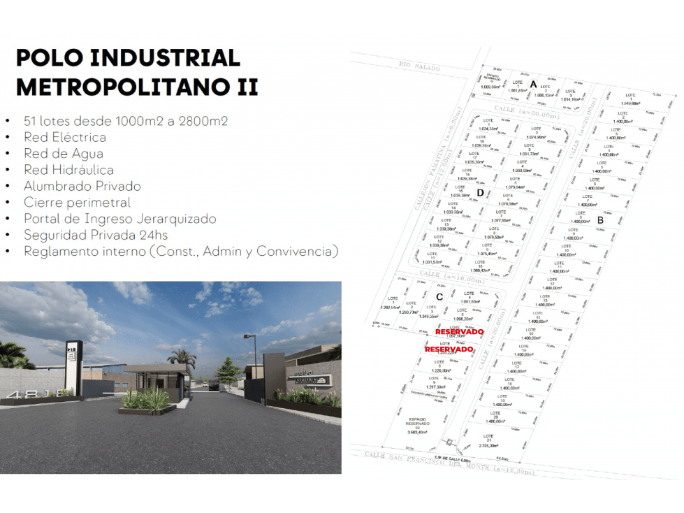 PREVENTA DE LOTES INDUSTRIALES EN POLO IND. METROPOLITANO II(PIM 2) - 1