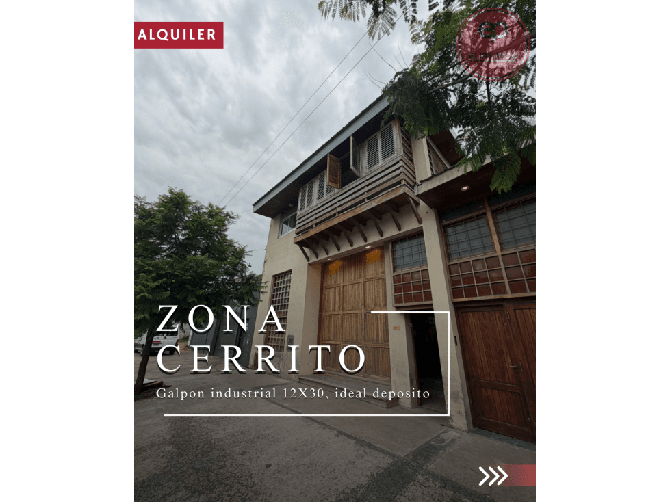 ALQUILER 36 MESES - Amplio galpón ideal para deposito - Zona Cerrito - 1