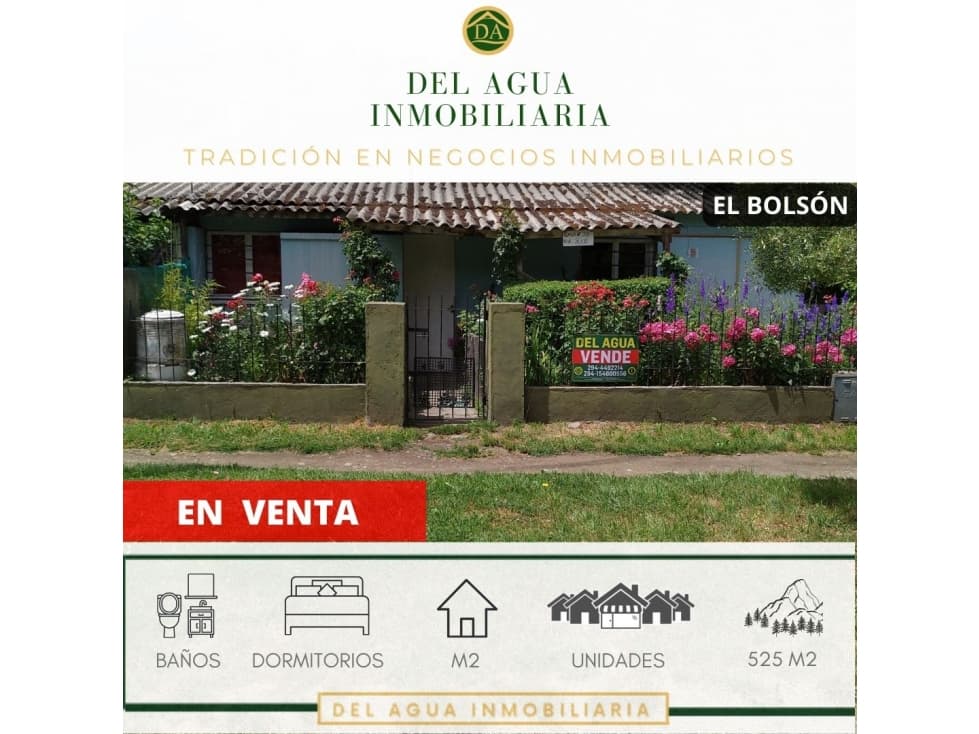 PROPIEDAD SOBRE AV SAN MARTIN, EL BOLSON CA-288 - 1