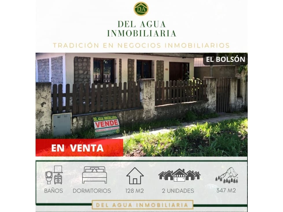 PROPIEDAD EN ESQUINA EN EL CENTRO DE EL BOLSON CA-290 - 1