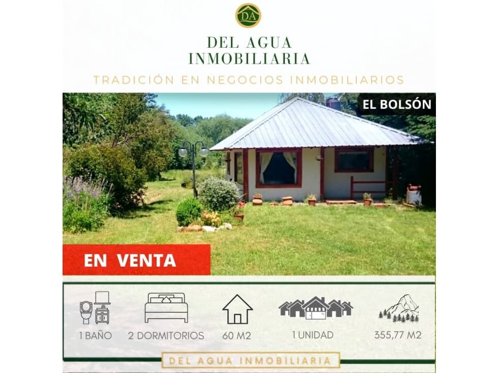 CASA DE DOS DORMITORIOS EN EL BOLSON CA-278 - 1