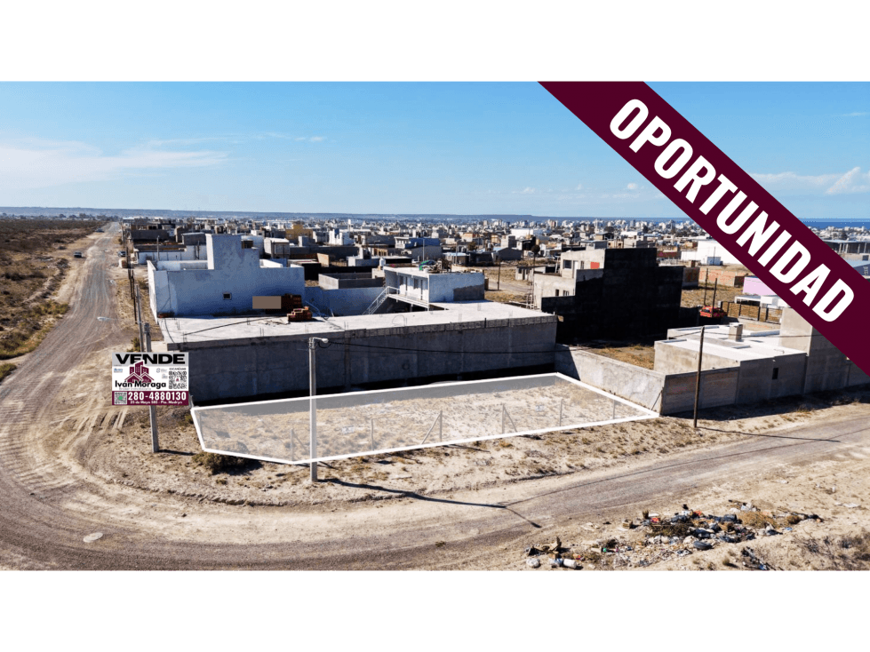 LOTE EN ESQUINA - DORREGO II CANCELADO - 328.11 m2 -PUERTO MADRYN - 1
