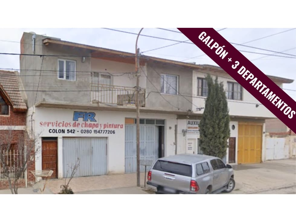 GALPÓN (LOCAL COMERCIAL) + 3 DEPARTAMENTOS 303.25 m2 - PUERTO MADRYN - 1