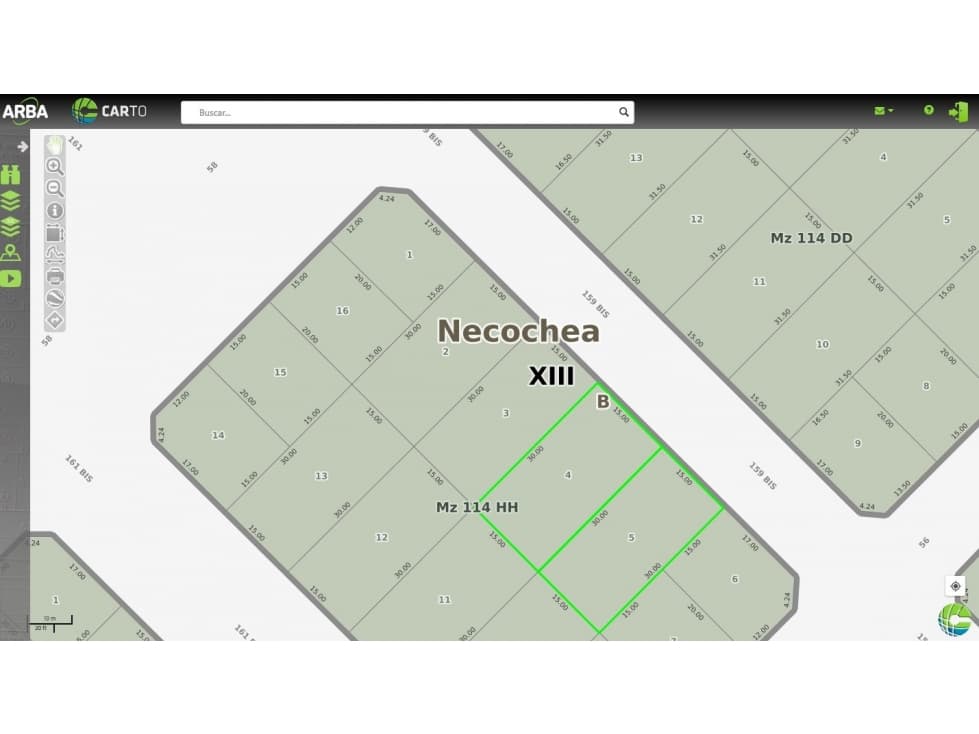 Dos lotes de 15mt de frente por 30 de fondo 159 bis 54 y 52 - 1