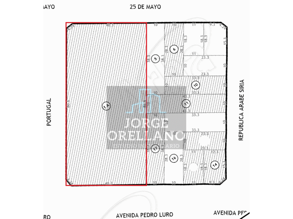 VENTA DE MEDIA MANZANA SOBRE DE AVENIDA LURO DISTRITO E3 - 1