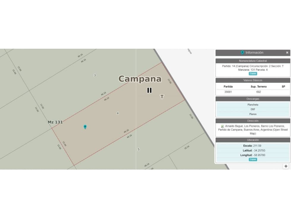 Lote en barrio Tavella en venta - 1