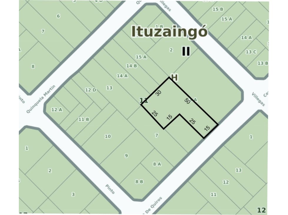 Terreno en Quiros 2100 - Ituzaingó Sur - 1