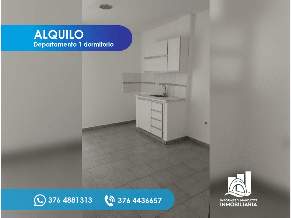 ALQUILO departamento 1 dormitorio - 1