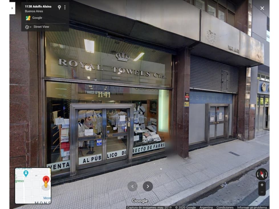 Alquiler de local en Adolfo Alsina 1100 - 1