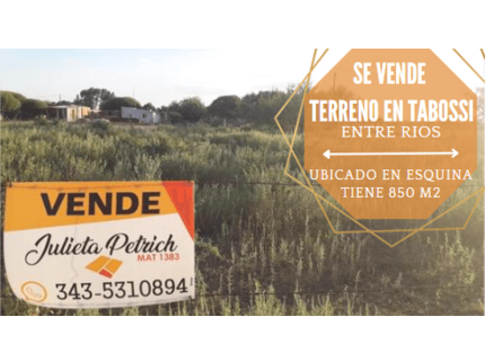 Terreno en Tabossi, Entre Ríos - 1