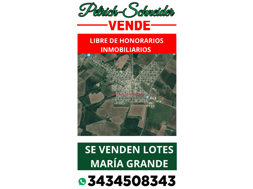 Se vende Lotes en María Grande - 1