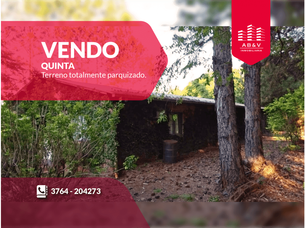 VENDO HERMOSA QUINTA - ZONA SANTA INES - 1