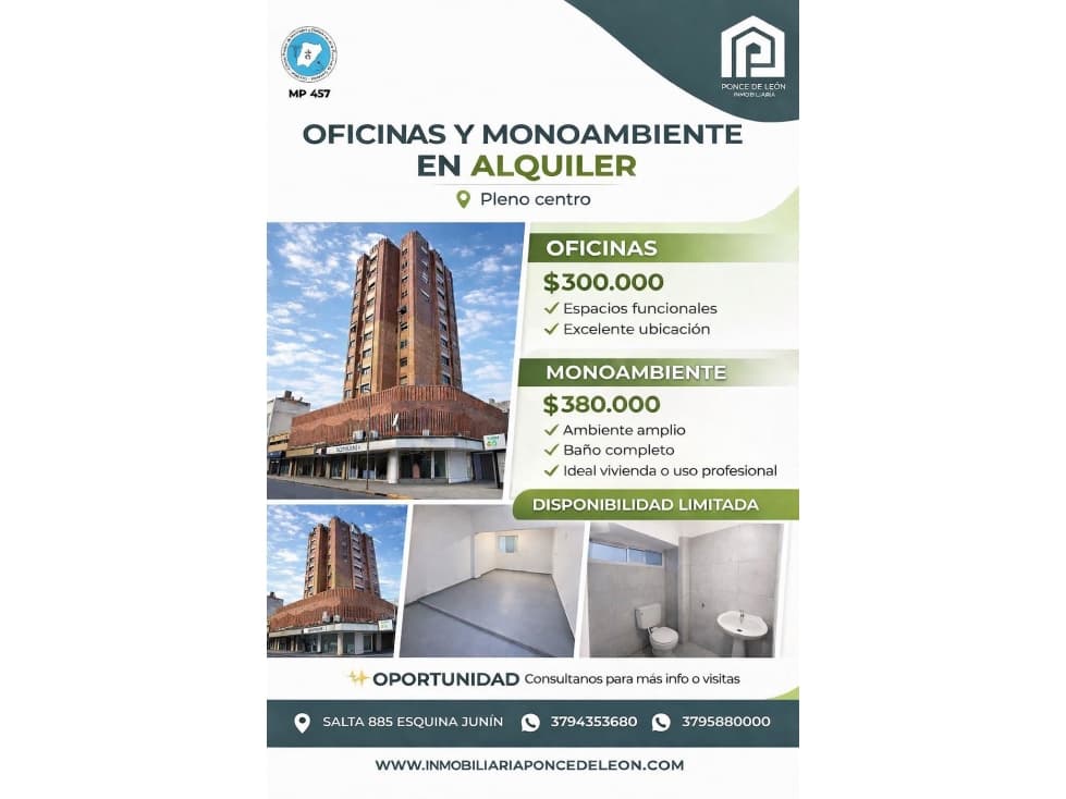 ALQUILER OFICINA PLENO CENTRO Edificio: Torre Incone Ubicació - 1