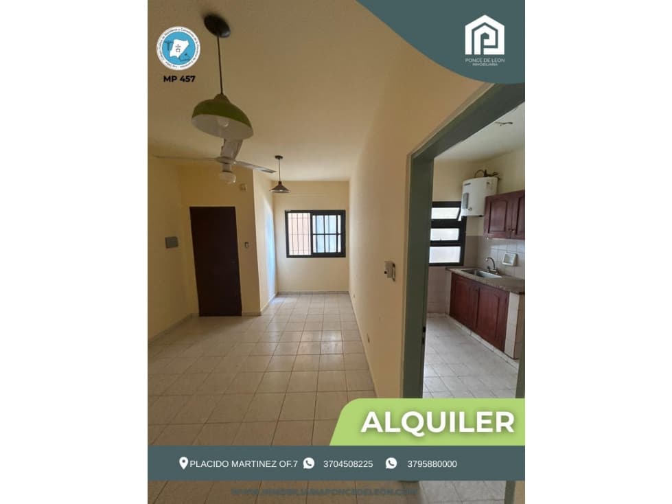 Depto 1 Dormitorio Alquiler - 1