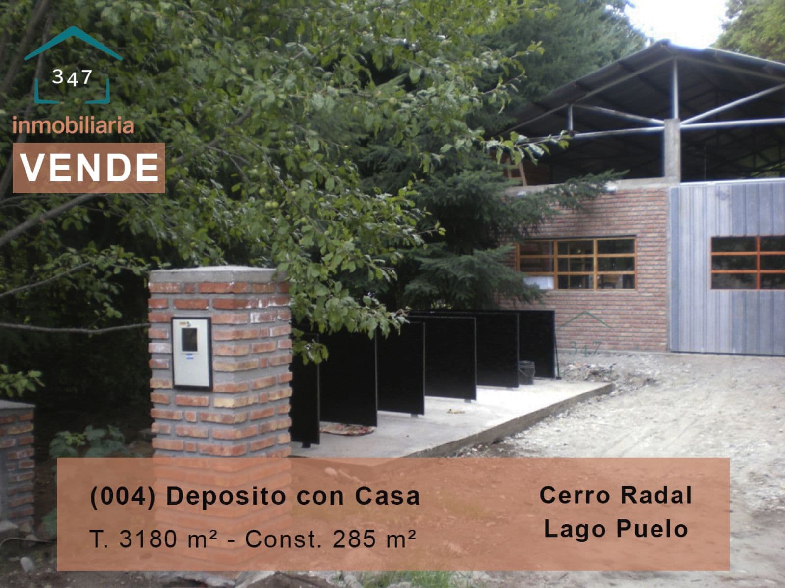 (004) LAGO PUELO (Radal, Parque Industrial) Casa más Depòsito de uso industrial - 1
