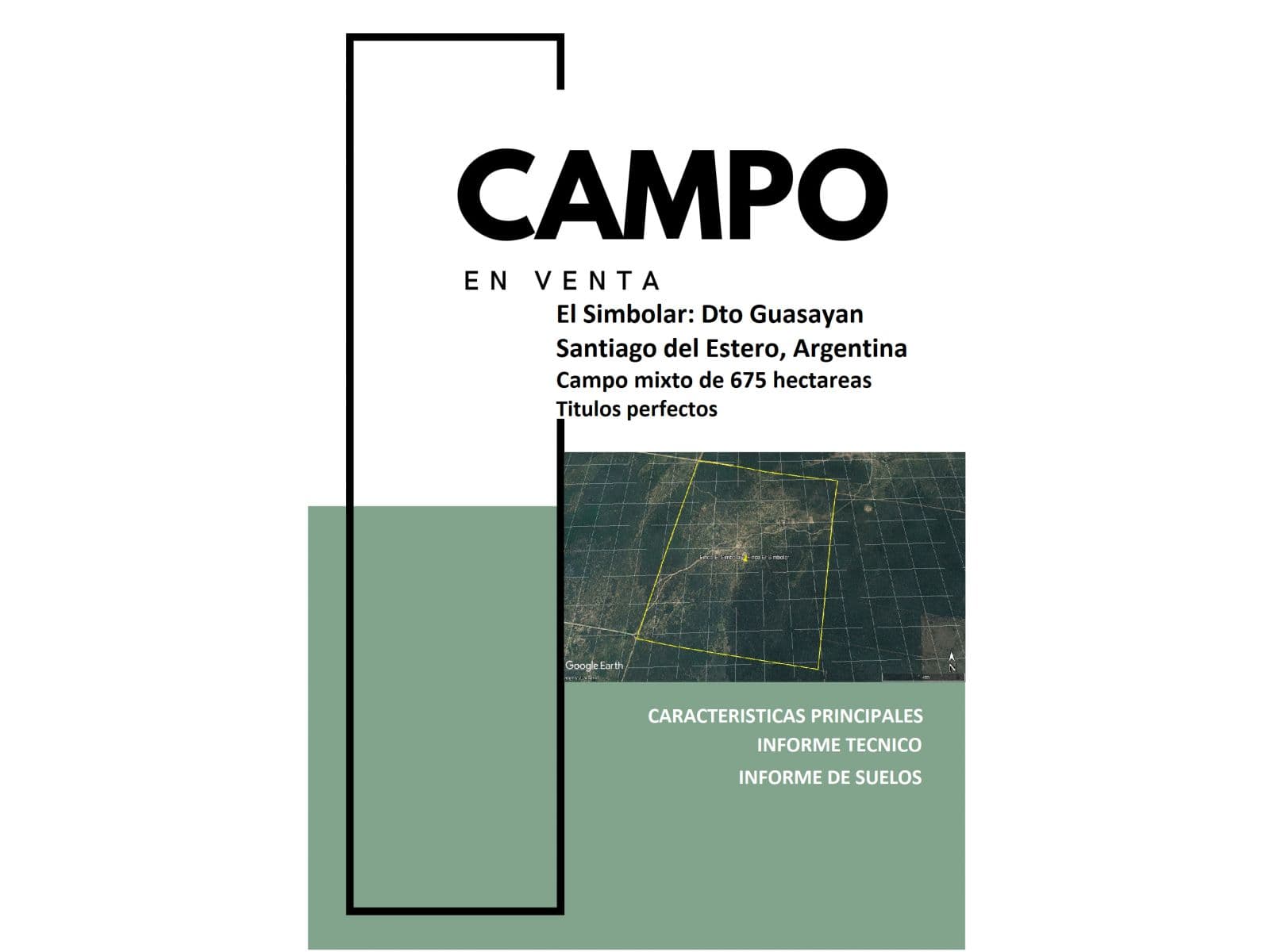 Finca El Simbolar: Dto Guasayan, Campo mixto de 675 has titulos perfectos, Santiago del Estero, Argentina - 1