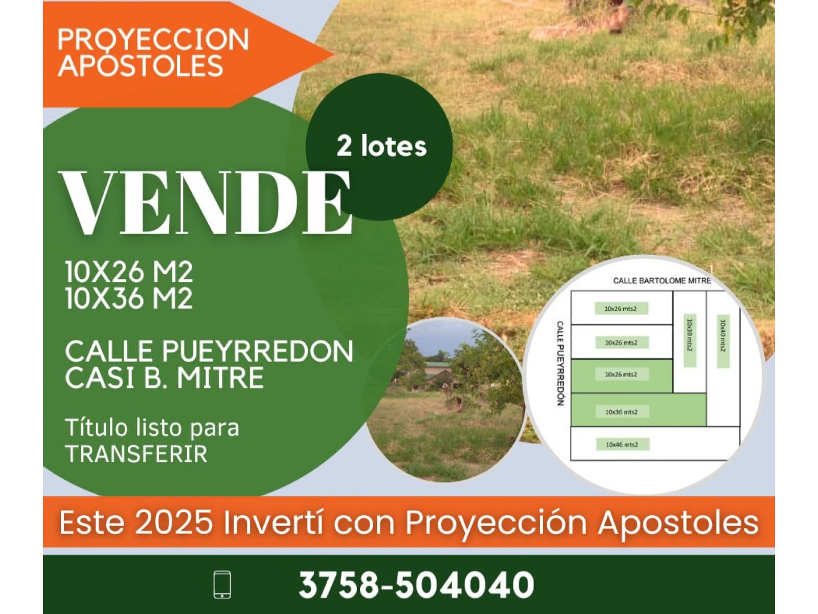 Lotes en Venta | Apostoles, Misiones - 1