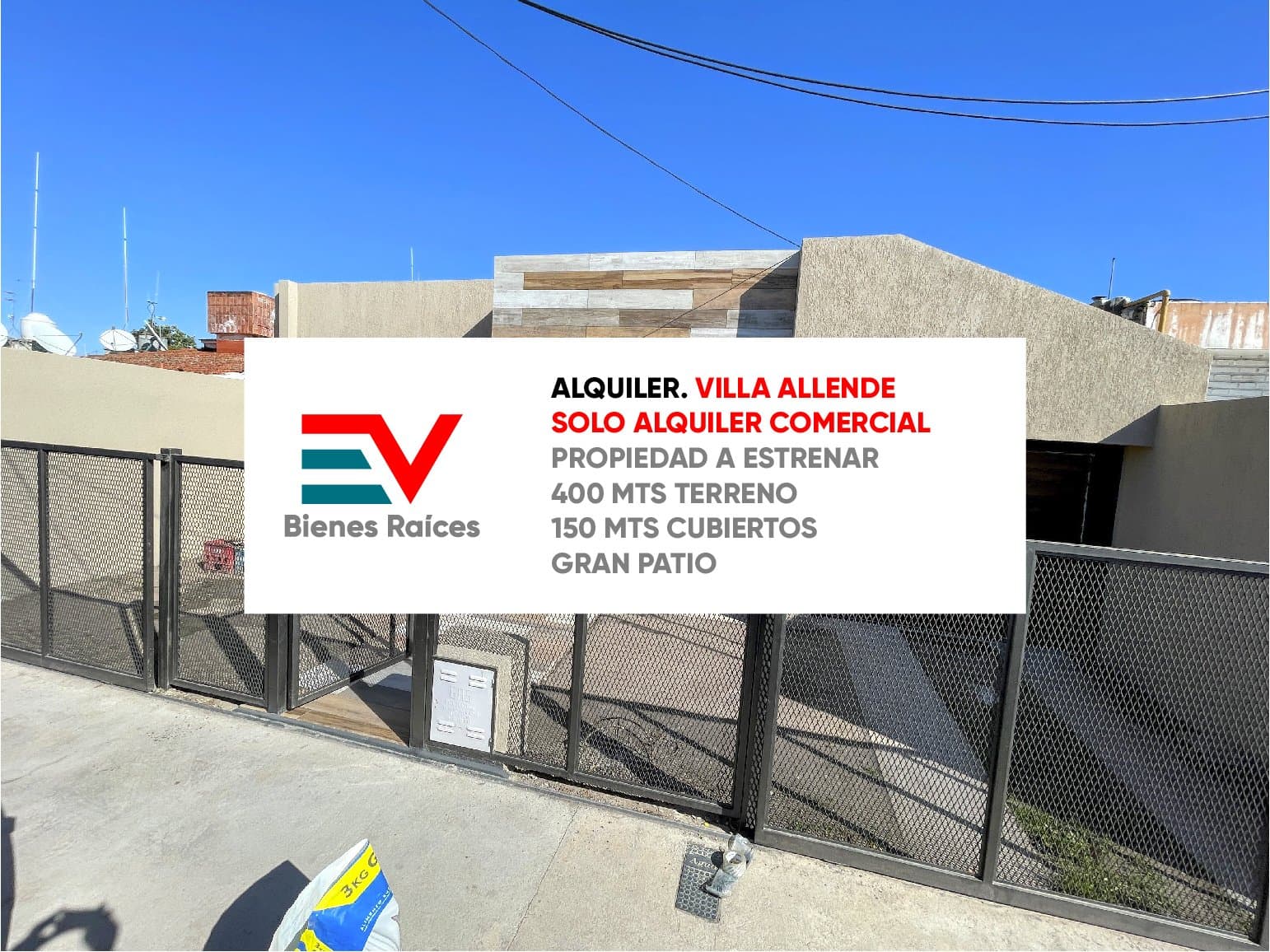 ALQUILER. VILLA ALLENDE. CENTRO. APTO COMERCIAL. CASA 3 DORM 150 MTS CUB GRAN PATIO - 1