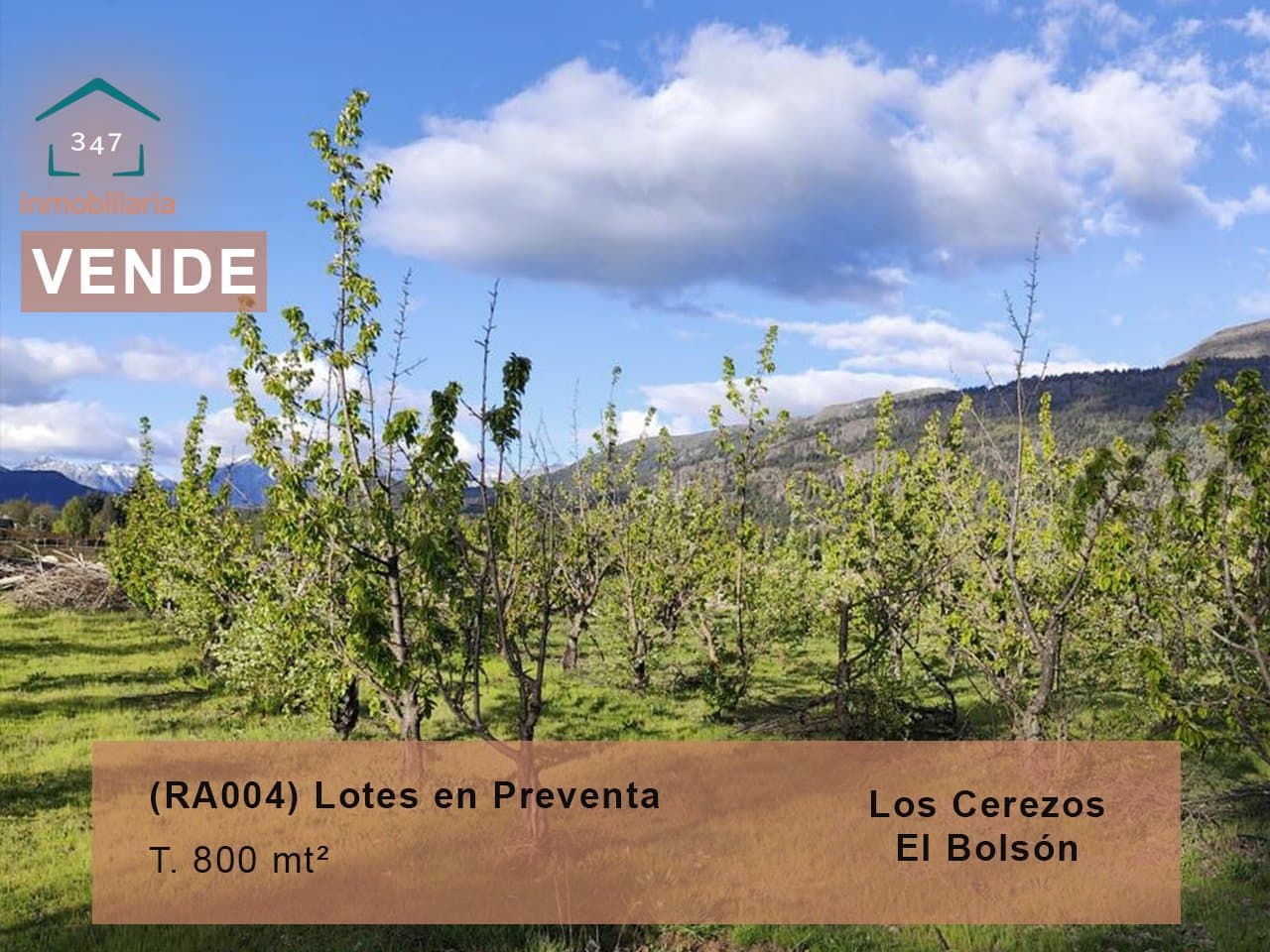 (RA004) Lotes en Preventa, 900 m2. Los Cerezos, El Bolsón - 1