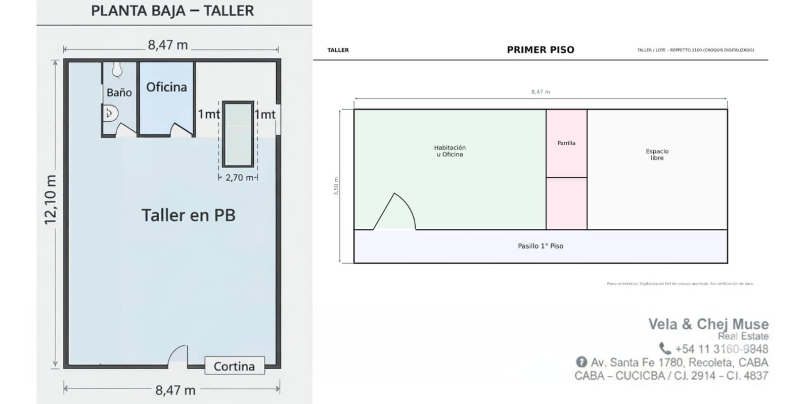Taller mecánico con fosa y gran altura en Villa Crespo - 1