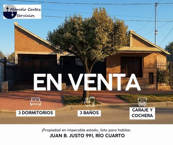 CASA EN VENTA - 3 DORMITORIOS - dir. Juan B. Justo 991 - 1