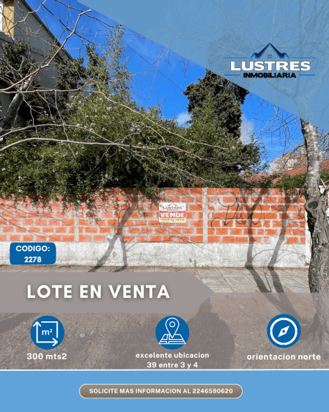 LOTE EN VENTA, SANTA TERESITA - 1