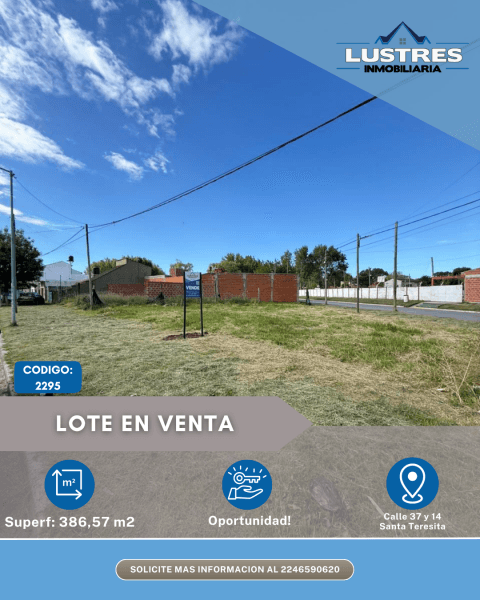 Oportunidad lote en venta, Santa Teresita - 1
