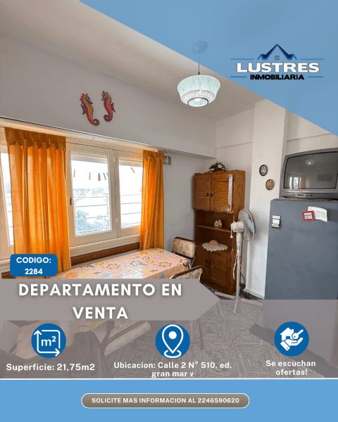 DEPARTAMENTO EN VENTA, SANTA TERESITA - 1