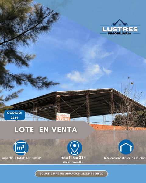 LOTE CON CONTRUCCION EN VENTA - 1
