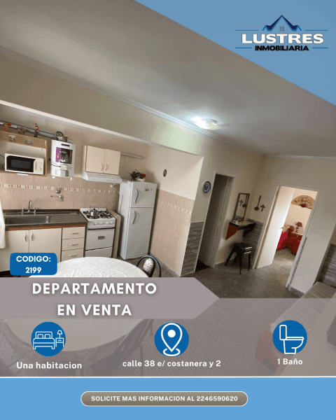 Venta Departamento 2 Ambientes, Santa Teresita - 1