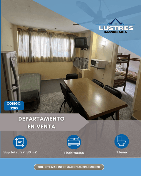 Departamento 2 ambientes en venta - Santa Teresita - 1