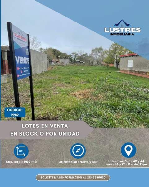 Lotes en venta, en bloque o por unidad, Santa Teresita - 1