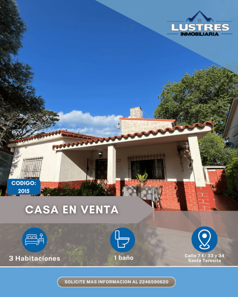 CASA EN VENTA – SANTA TERESITA - 1
