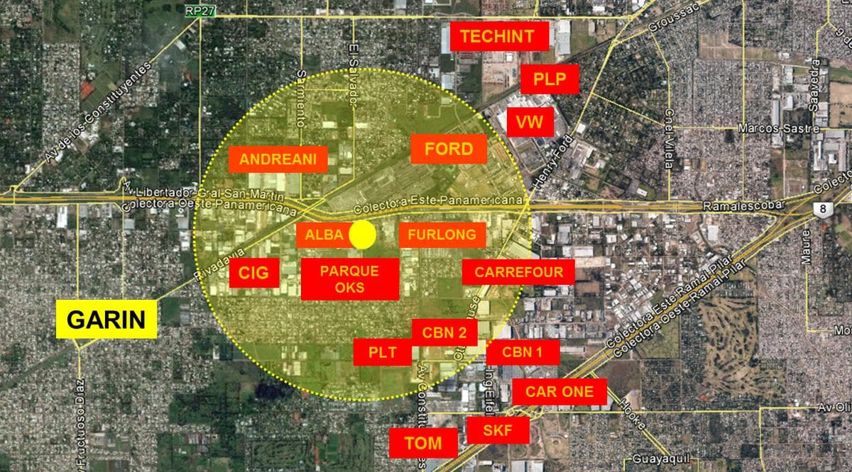 Excelente Nave Industrial/logistica con oficinas 2.000 m2, Parque OKS-Garin, frente colectora km.37 - 2